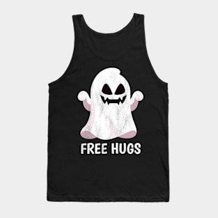 Halloween Costume Men Women Gift Kids Boo Free Hugs Ghost Tank Top